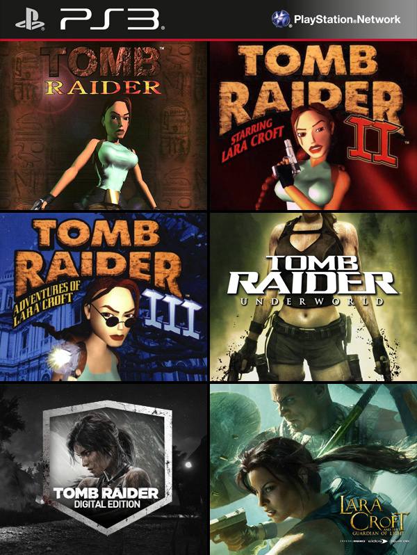 surco Transitorio chocolate 6 juegos en 1 Tomb Raider mas Tomb Raider II mas Tomb Raider III mas Tomb  Raider Edición digital mas Tomb Raider Underworld mas Lara Croft and the  Guardian of Light ps3 